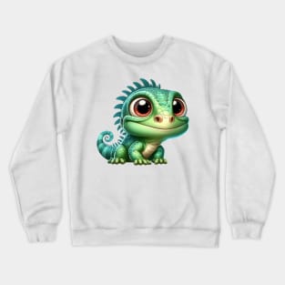 Baby Iguana Illustration Crewneck Sweatshirt